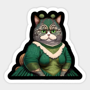 Victorian Cat Sticker